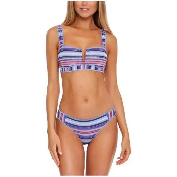 Becca South Coast Bandeau Bikini Top D-cup NWOT - Picture 2 of 7